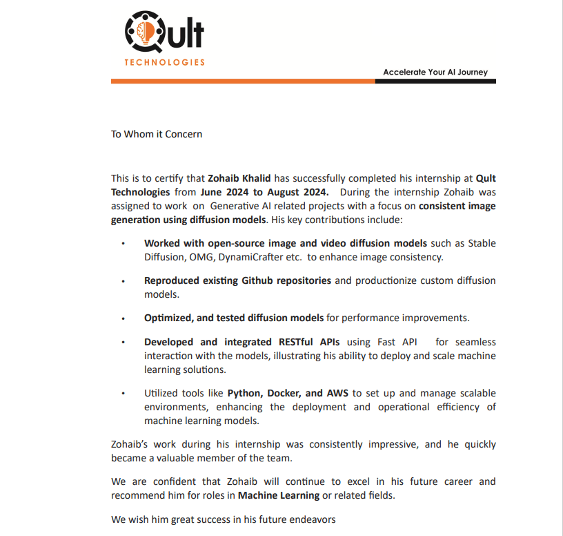 Machine Learning Internship